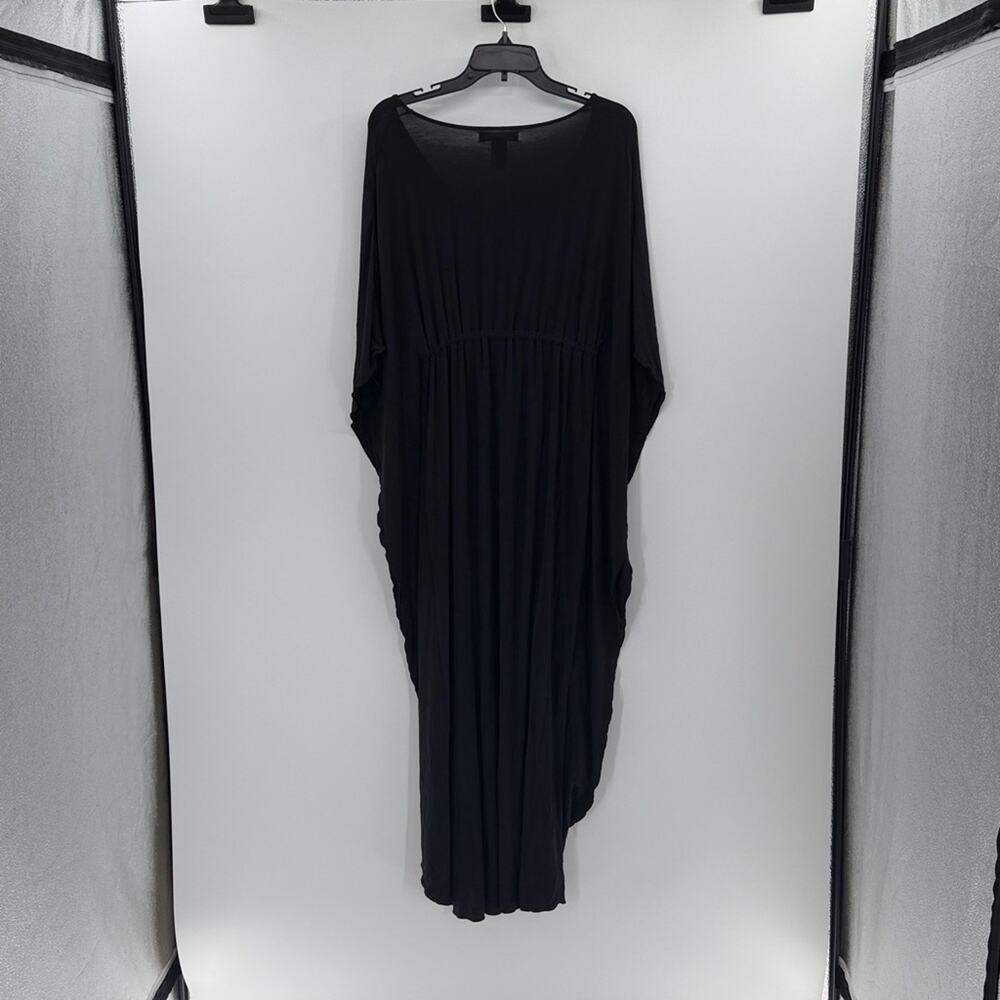 Barefoot Dreams Luxe Milk Jersey Paradise Cove Caftan - Black - S/M - Picture 8 of 8